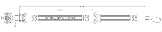 Motorquip VBH1033 Brake Hose VBH1033: Buy near me in Poland at 2407.PL - Good price!