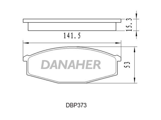 Danaher DBP373 Brake Pad Set, disc brake DBP373: Buy near me at 2407.PL in Poland at an Affordable price!
