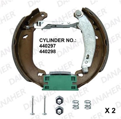 Danaher 210.01.10378A Brake shoe set 2100110378A: Buy near me in Poland at 2407.PL - Good price!