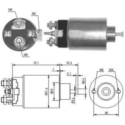 We Parts 471480141 Solenoid switch, starter 471480141: Buy near me in Poland at 2407.PL - Good price!