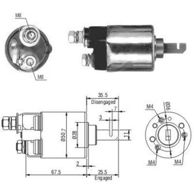 We Parts 471480112 Solenoid switch, starter 471480112: Buy near me in Poland at 2407.PL - Good price!