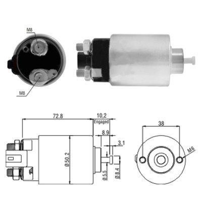We Parts 471480156 Solenoid switch, starter 471480156: Buy near me in Poland at 2407.PL - Good price!