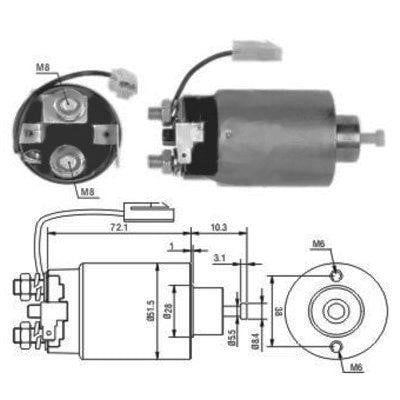 We Parts 471480114 Solenoid switch, starter 471480114: Buy near me in Poland at 2407.PL - Good price!