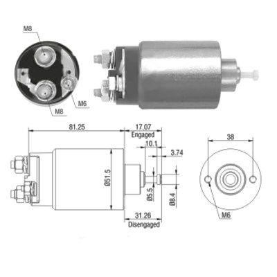 We Parts 471480082 Solenoid switch, starter 471480082: Buy near me in Poland at 2407.PL - Good price!