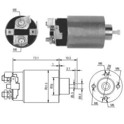 We Parts 471480162 Solenoid switch, starter 471480162: Buy near me in Poland at 2407.PL - Good price!