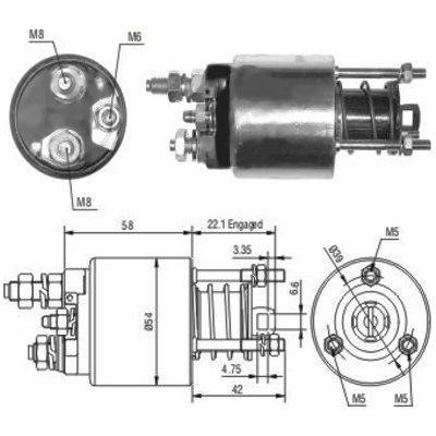 We Parts 471480077 Solenoid switch, starter 471480077: Buy near me in Poland at 2407.PL - Good price!