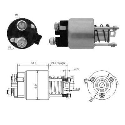 We Parts 471480101 Solenoid switch, starter 471480101: Buy near me in Poland at 2407.PL - Good price!