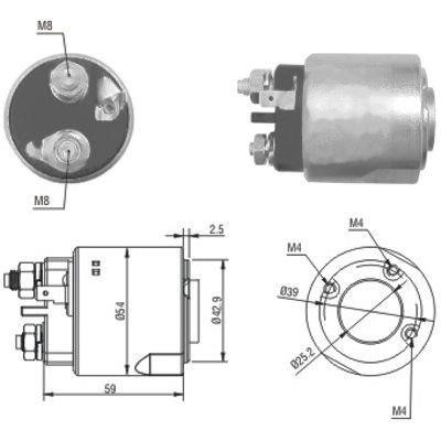 We Parts 471480160 Solenoid switch, starter 471480160: Buy near me in Poland at 2407.PL - Good price!
