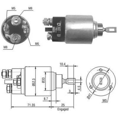 We Parts 471480075 Solenoid switch, starter 471480075: Buy near me in Poland at 2407.PL - Good price!