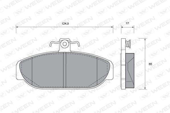 Ween 151-1020 Scheibenbremsbeläge, Set 1511020: Kaufen Sie zu einem guten Preis in Polen bei 2407.PL!