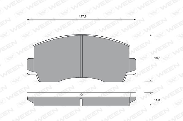 Ween 151-1457 Brake Pad Set, disc brake 1511457: Buy near me in Poland at 2407.PL - Good price!