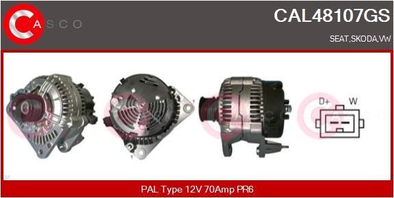 Casco CAL48107GS Alternator CAL48107GS: Buy near me in Poland at 2407.PL - Good price!