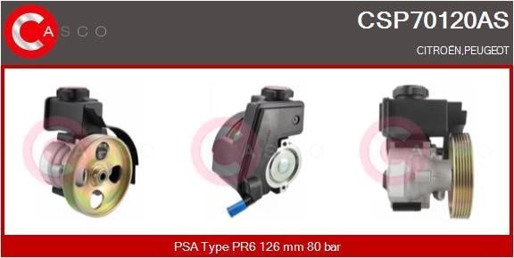 Casco CSP70120AS Hydraulic Pump, steering system CSP70120AS: Buy near me in Poland at 2407.PL - Good price!