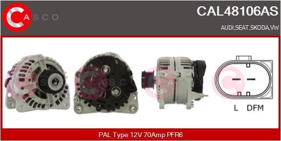 Casco CAL48106AS Alternator CAL48106AS: Buy near me in Poland at 2407.PL - Good price!