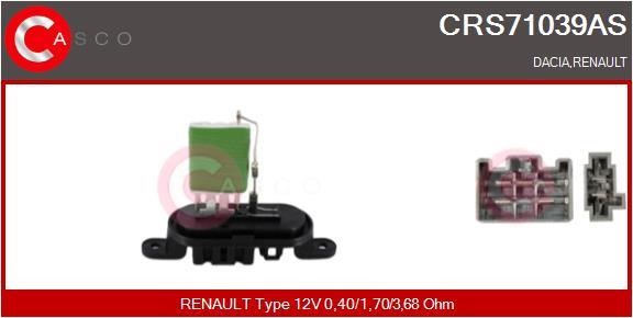 Casco CRS71039AS Резистор, компресор салону CRS71039AS: Купити у Польщі - Добра ціна на 2407.PL!