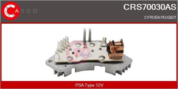 Casco CRS70030AS Резистор, компресор салону CRS70030AS: Приваблива ціна - Купити у Польщі на 2407.PL!