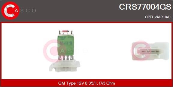 Casco CRS77004GS Resistor, interior blower CRS77004GS: Buy near me in Poland at 2407.PL - Good price!
