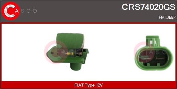 Casco CRS74020GS Дополнительный резистор, электромотор - вентилятор радиатора CRS74020GS: Отличная цена - Купить в Польше на 2407.PL!