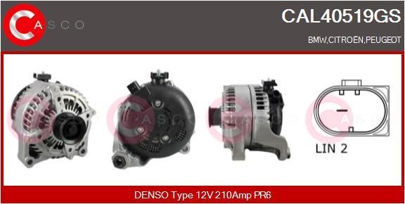 Casco CAL40519GS Alternator CAL40519GS: Buy near me in Poland at 2407.PL - Good price!