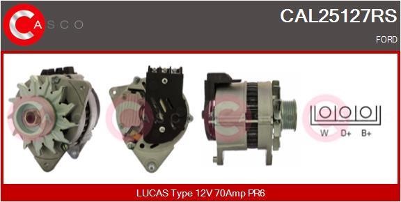 Casco CAL25127RS Alternator CAL25127RS: Buy near me in Poland at 2407.PL - Good price!