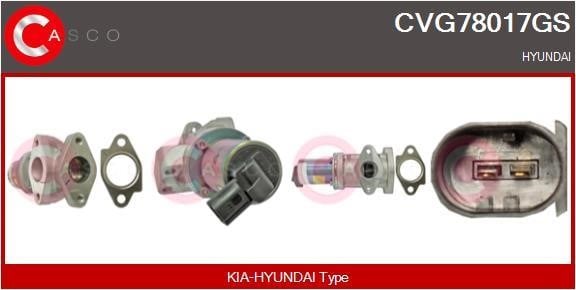 Casco CVG78017GS Клапан рециркуляции отработанных газов EGR CVG78017GS: Отличная цена - Купить в Польше на 2407.PL!