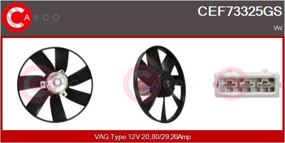 Casco CEF73325GS Hub, engine cooling fan wheel CEF73325GS: Buy near me in Poland at 2407.PL - Good price!