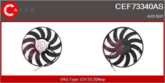 Casco CEF73340AS Вентилятор радиатора охлаждения CEF73340AS: Отличная цена - Купить в Польше на 2407.PL!