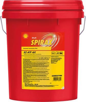 Shell 550027799 Transmission oil Shell Spirax S2 ATF AX, 20L 550027799: Buy near me in Poland at 2407.PL - Good price!