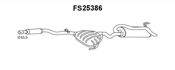 Faurecia FS25386 End Silencer FS25386: Buy near me in Poland at 2407.PL - Good price!