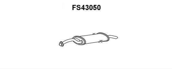 Faurecia FS43050 Глушитель, задняя часть FS43050: Отличная цена - Купить в Польше на 2407.PL!