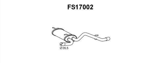 Faurecia FS17002 End Silencer FS17002: Buy near me in Poland at 2407.PL - Good price!