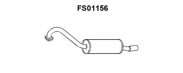 Faurecia FS01156 End Silencer FS01156: Buy near me in Poland at 2407.PL - Good price!