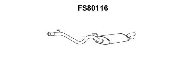 Faurecia FS80116 End Silencer FS80116: Buy near me at 2407.PL in Poland at an Affordable price!