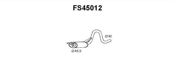 Faurecia FS45012 Middle Silencer FS45012: Buy near me in Poland at 2407.PL - Good price!
