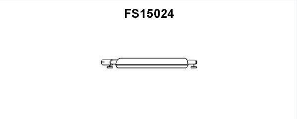 Faurecia FS15024 Средний глушитель выхлопных газов FS15024: Отличная цена - Купить в Польше на 2407.PL!