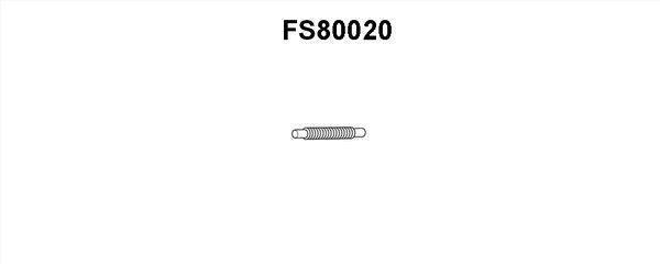 Faurecia FS80020 Corrugated Pipe, exhaust system FS80020: Buy near me in Poland at 2407.PL - Good price!