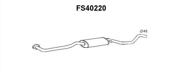 Faurecia FS40220 Middle Silencer FS40220: Buy near me in Poland at 2407.PL - Good price!