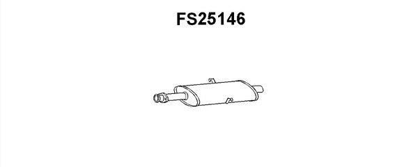 Faurecia FS25146 Middle Silencer FS25146: Buy near me in Poland at 2407.PL - Good price!