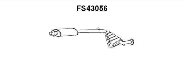 Faurecia FS43056 Средний глушитель выхлопных газов FS43056: Отличная цена - Купить в Польше на 2407.PL!