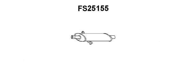 Faurecia FS25155 Проміжний глушник FS25155: Приваблива ціна - Купити у Польщі на 2407.PL!