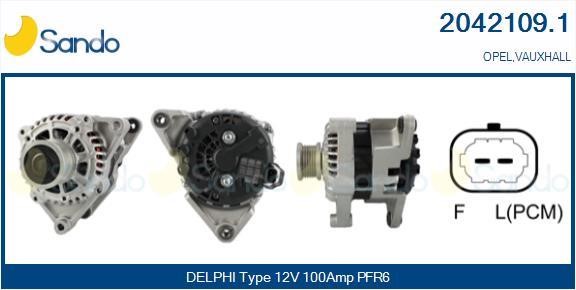 Sando 2042109.1 Alternator 20421091: Buy near me in Poland at 2407.PL - Good price!