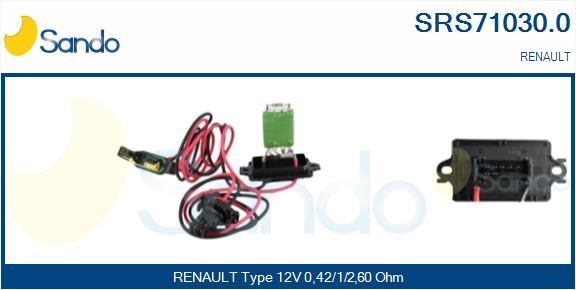 Sando SRS71030.0 Resistor, interior blower SRS710300: Buy near me in Poland at 2407.PL - Good price!