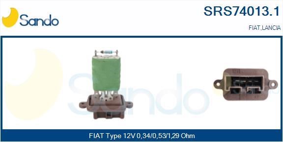 Sando SRS74013.1 Resistor, interior blower SRS740131: Buy near me at 2407.PL in Poland at an Affordable price!