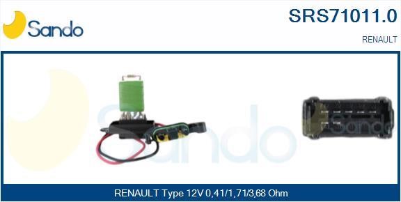Sando SRS71011.0 Resistor, interior blower SRS710110: Buy near me in Poland at 2407.PL - Good price!