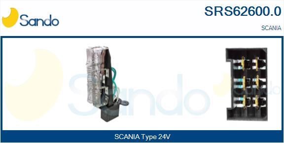 Sando SRS62600.0 Resistor, interior blower SRS626000: Buy near me at 2407.PL in Poland at an Affordable price!