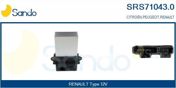 Sando SRS71043.0 Резистор, компресор салону SRS710430: Приваблива ціна - Купити у Польщі на 2407.PL!