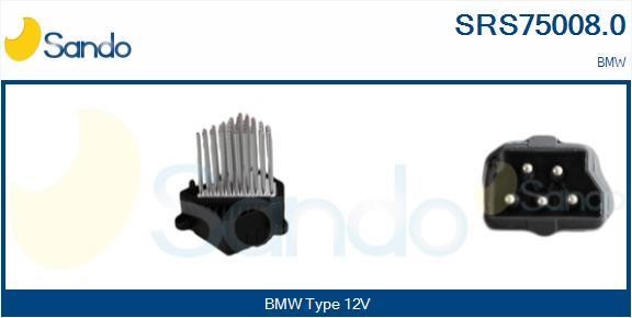 Sando SRS75008.0 Resistor, interior blower SRS750080: Buy near me at 2407.PL in Poland at an Affordable price!