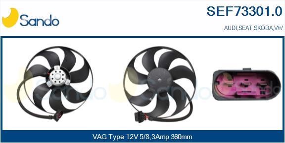 Sando SEF73301.0 Fan, radiator SEF733010: Buy near me at 2407.PL in Poland at an Affordable price!
