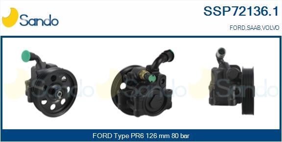 Sando SSP72136.1 Hydraulic Pump, steering system SSP721361: Buy near me in Poland at 2407.PL - Good price!