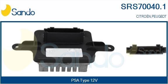 Sando SRS70040.1 Resistor, interior blower SRS700401: Buy near me in Poland at 2407.PL - Good price!